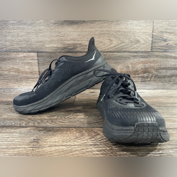 Hoka One One Clifton 7 Running Shoes Triple Black Men's Size 13 - Picture 8 of 9